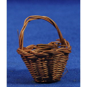 Basket one handle brown diameter 3,5 cm wicker