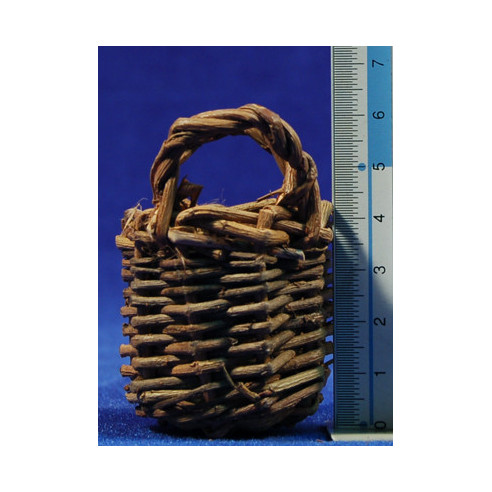 Cesto due anse 6 cm vimini
