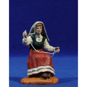 Pastora Cosidora amb roba 10 cm durexina Oliver