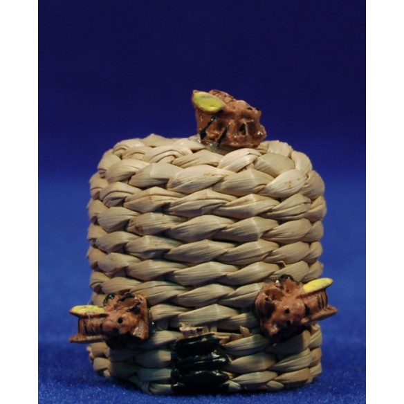 Beehive with bees 4 cm wicker