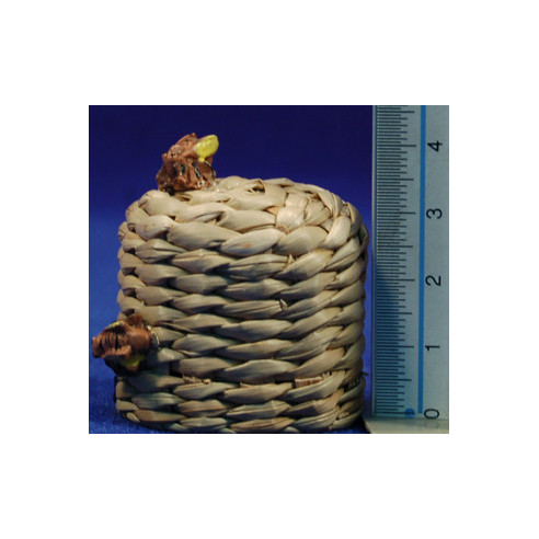 Beehive with bees 4 cm wicker