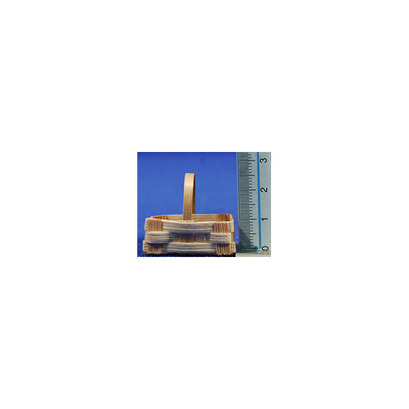 Cesto piano con anse 3 cm  vimini