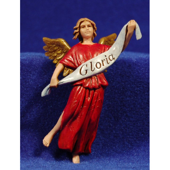 Angelo rosso 10 cm plastica Moranduzzo - Landi