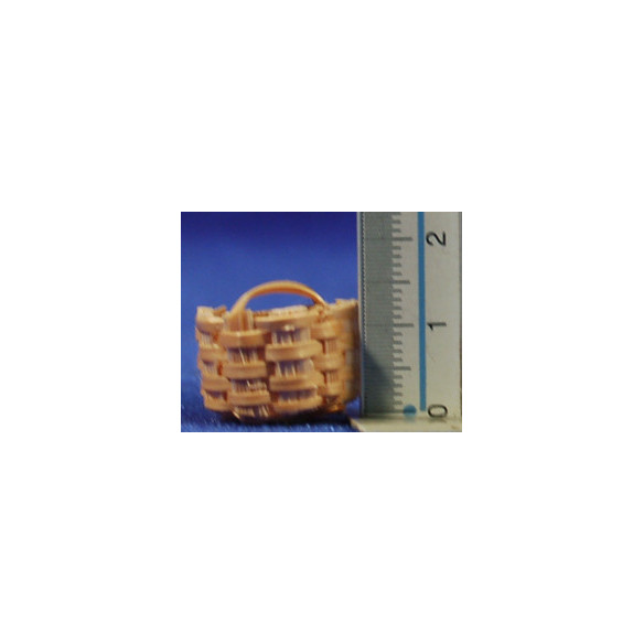 Basket two handle diameter 2 cm wicker