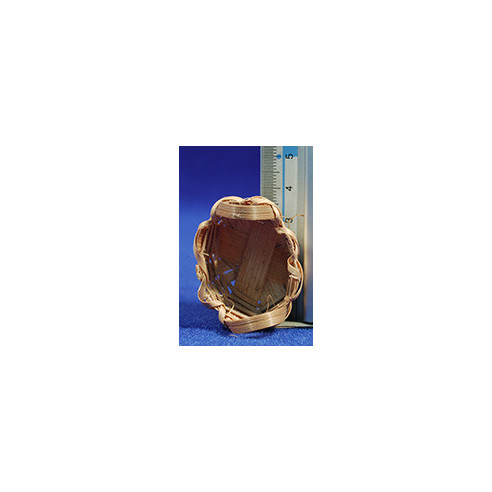 Cesto ovalado plano con asas 4 cm mimbre
