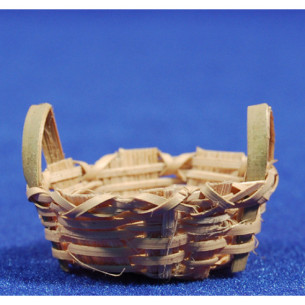 Basket oval plan with handles 5,5 cm wicker