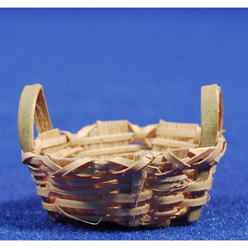 Basket oval plan with handles 5,5 cm wicker