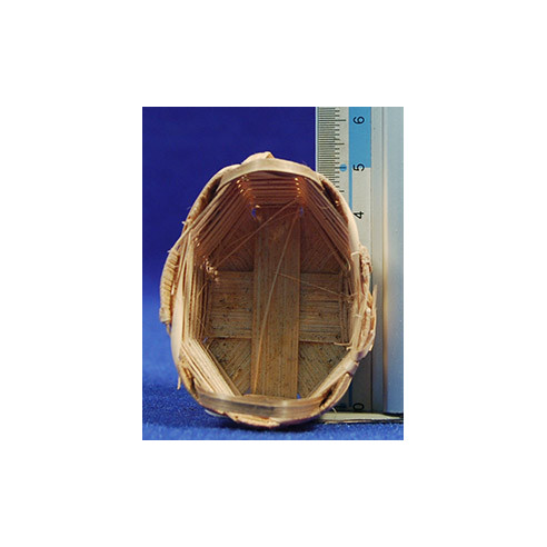 Basket oval plan with handles 5,5 cm wicker