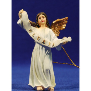 Angel stanf-hanging white 9 cm resin