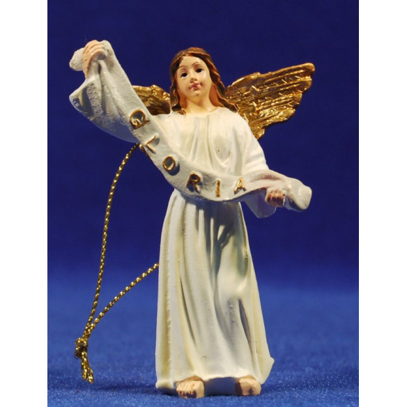 Angel stanf-hanging white 7 cm resin