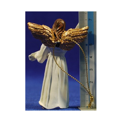 Angel stanf-hanging white 7 cm resin