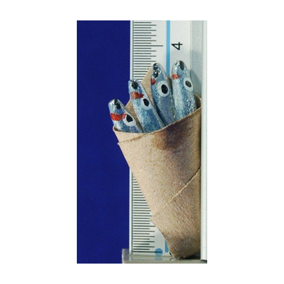 Cornet Sardine 3,5 cm paper and clay