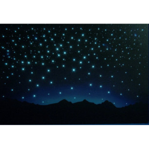Fons estrelles i muntanyes 60x40 cm il·luminat paper