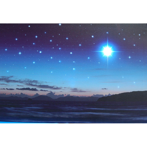 Sfondo stelle mare e cometa 60x40 cm luminoso carta