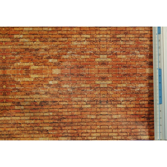 Pared de ladrillos simulada 50x70 cm