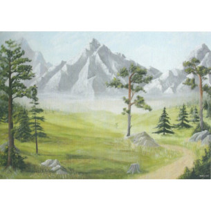 Sfondo montagna 100x70 cm carta
