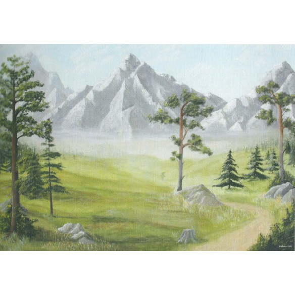 Sfondo montagna 100x70 cm carta