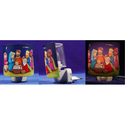 Mini lámpada con nacimiento 11 cm metal La lluna