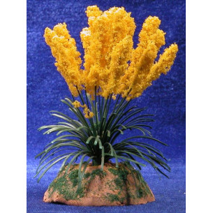 Plumero amarillo 13 cm metal