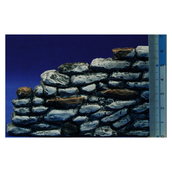 Muretto pietra viva angolo 10x8x6 cm resina