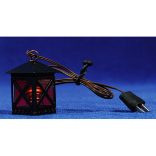 Lampada luce rossa lampadina 3,5 cm metallo
