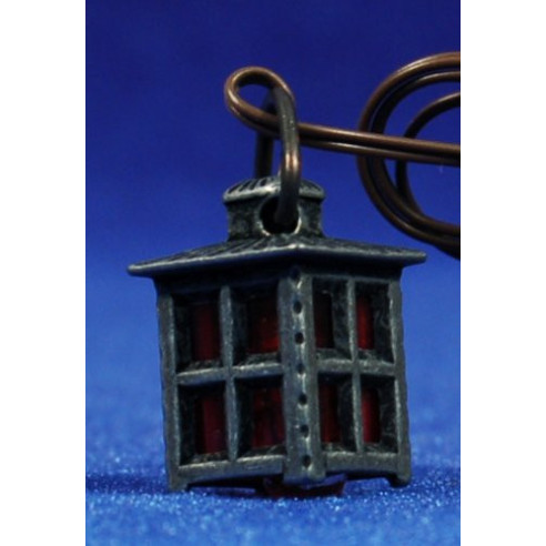 Bulb street light red 2,2 cm metal