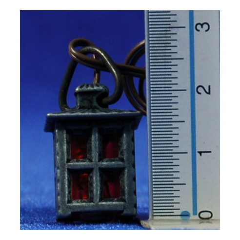 Bulb street light red 2,2 cm metal