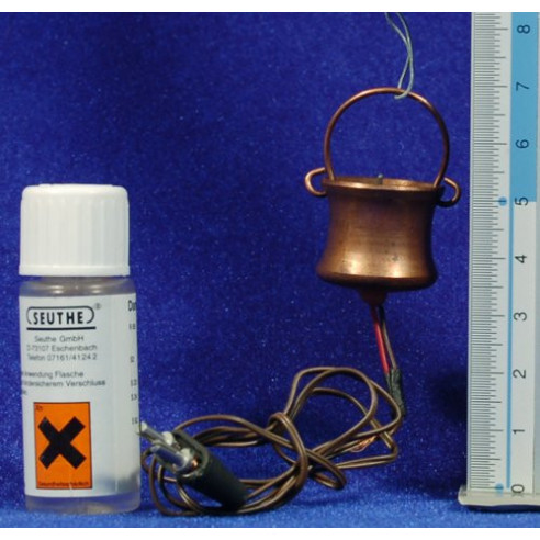 Olla amb fum 3,5 cm metall