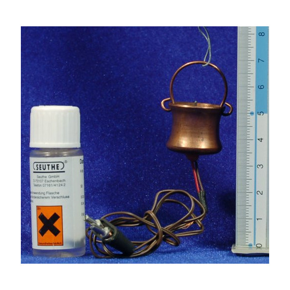 Olla amb fum 3,5 cm metall