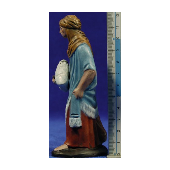 Pastore con sacco 12 cm terracotta dipinte Figuralia