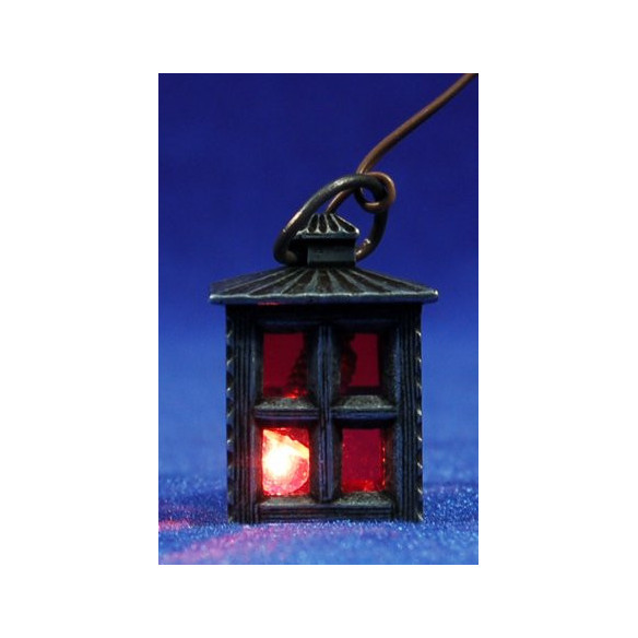 Bulb street light red 2,8 cm metal