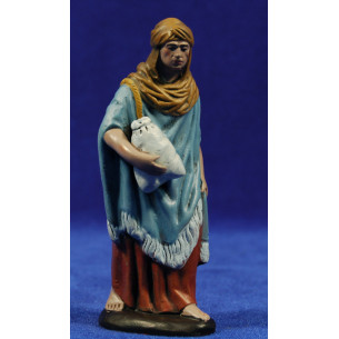 Pastor con saco 12 cm barro pintado Figuralia