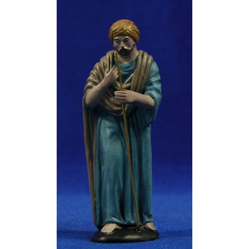 Pastor 12 cm barro pintado Figuralia