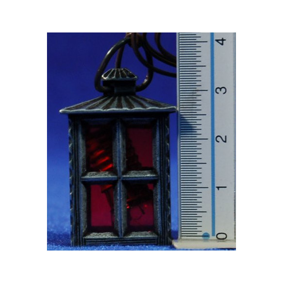 Lampada luce rossa lampadina 3,8 cm metallo
