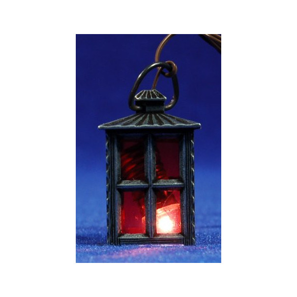 Lampada luce rossa lampadina 3,8 cm metallo
