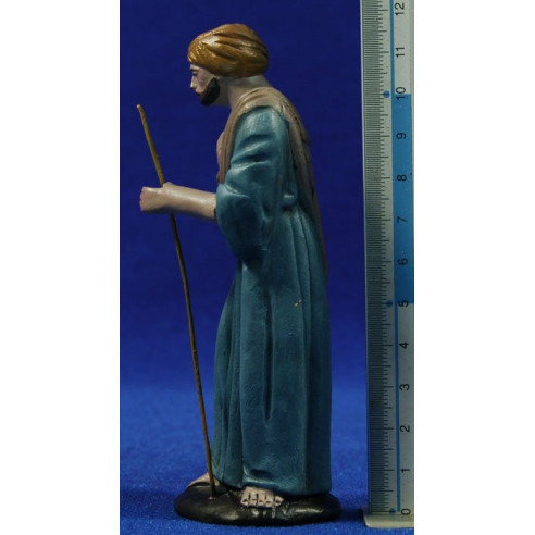 Pastore 12 cm terracotta dipinte Figuralia