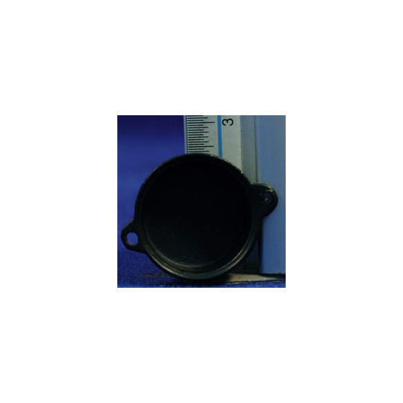 Pentola nera con coperta 2,5 cm metallo