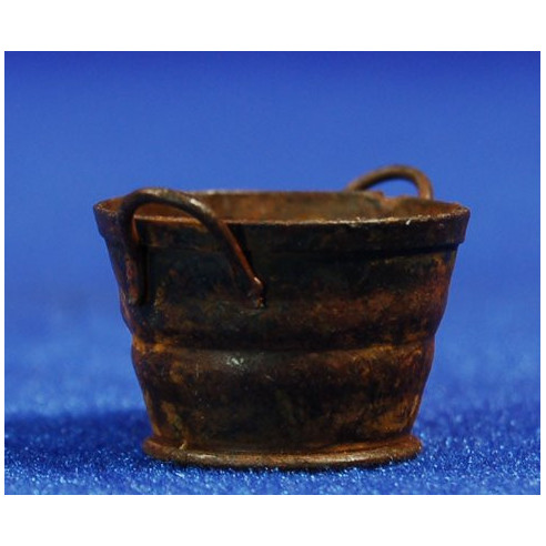 Cubo redondo oxidado 2,5 cm metal