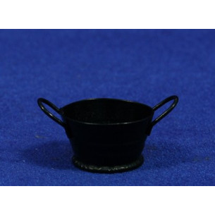 Cubell rodó negre 3 cm metall