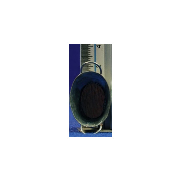 Oval bucket 2,5 cm metal