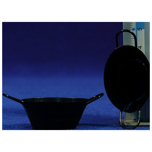 Cubell ovalat negre 3,5 cm metall