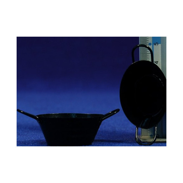 Cubell ovalat negre 3,5 cm metall