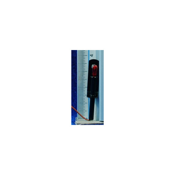 Antorcha luz roja 3,5 cm metal