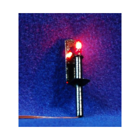 Antorcha luz roja 3,5 cm metal