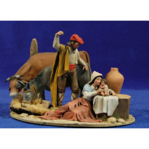 Nacimiento catalán M2 10 cm barro pintado De Francesco