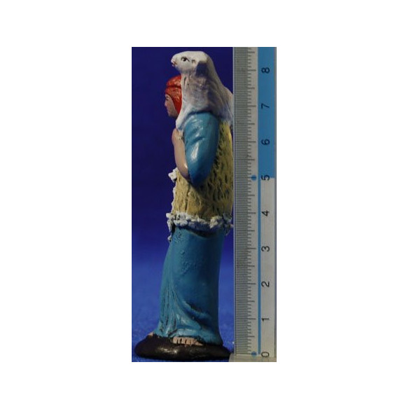 Pastore con agnello 7 cm terracotta dipinte Figuralia