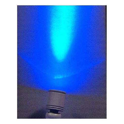 Light focus blue 4 cm metal