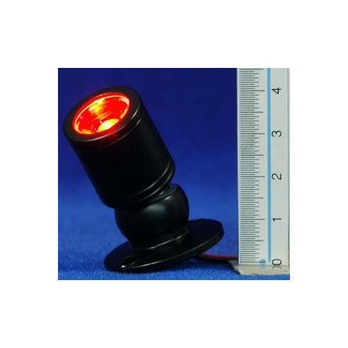 Foco luz roja 4 cm metal