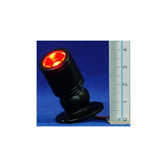 Foco luz roja 4 cm metal