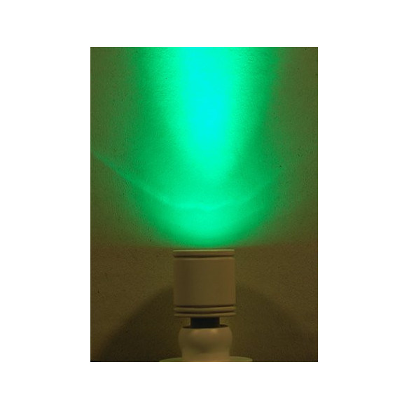 Foco luz verde 4 cm metal